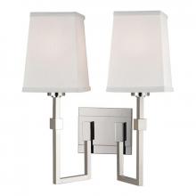 Hudson Valley 1362-PN - FLETCHER 2 LIGHT WALL SCONCE