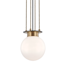 Hudson Valley 2011-AOB - GUNTHER 1 LIGHT SMALL PENDANT