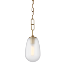 Hudson Valley 2106-AGB - BRUCKNER 1 LIGHT SMALL PENDANT