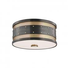 Hudson Valley 2202-AOB - GAINES 2 LIGHT FLUSH MOUNT