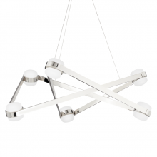 Hudson Valley 2738-PN - ORBIT 6 LIGHT CHANDELIER