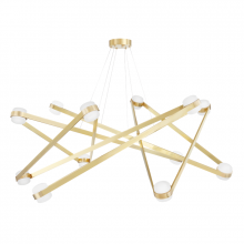 Hudson Valley 2756-AGB - ORBIT 12 LIGHT CHANDELIER