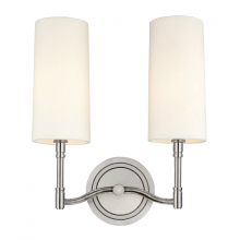 Hudson Valley 362-PN - DILLON 2 LIGHT WALL SCONCE