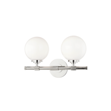 Hudson Valley 3702-PN - BOWERY 2 LIGHT BATH BRACKET