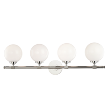 Hudson Valley 3704-PN - BOWERY 4 LIGHT BATH BRACKET