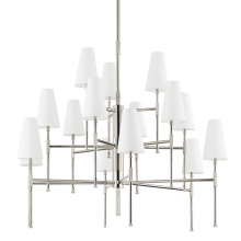 Hudson Valley 3748-PN - BOWERY 15 LIGHT CHANDELIER