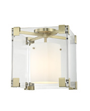 Hudson Valley 4100-AGB - ACHILLES 1 LIGHT FLUSH MOUNT