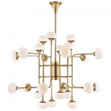 Hudson Valley 4724-AGB - FLEMING 24 LIGHT CHANDELIER