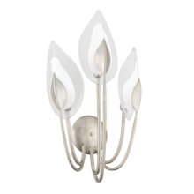 Hudson Valley 4803-SL - BLOSSOM 3 LIGHT WALL SCONCE