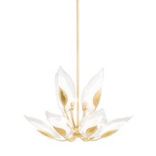 Hudson Valley 4829-GL - BLOSSOM 10 LIGHT CHANDELIER