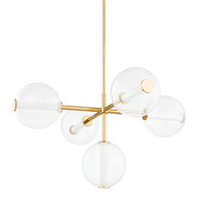 Hudson Valley 5248-AGB - RICHFORD 5 LIGHT CHANDELIER