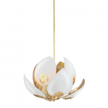 Hudson Valley 5708-GL/WH - LOTUS 8 LIGHT CHANDELIER