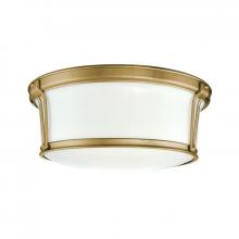 Hudson Valley 6513-AGB - NEWPORT 2 LIGHT FLUSH MOUNT