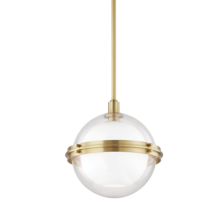 Hudson Valley 6514-AGB - 1 LIGHT PENDANT