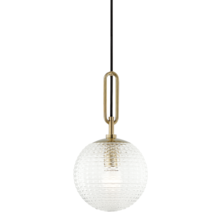 Hudson Valley 7110-AGB - JEWETT 1 LIGHT PENDANT