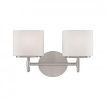 Hudson Valley 8902-SN - TRINITY 2 LIGHT BATH BRACKET