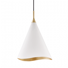 Hudson Valley 9613-GL/WHT - MARTINI 1 LIGHT SMALL PENDANT