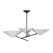 Hudson Valley 9740-PN/BK - EQUILIBRIUM 3 LIGHT CHANDELIER