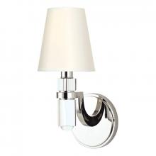 Hudson Valley 981-PN-WS - DAYTON 1 LIGHT WALL SCONCE w/WHITE SHADE