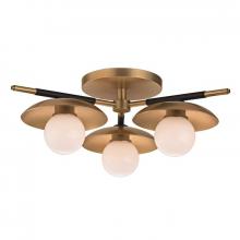 Hudson Valley 9823-AGB - JULIEN 3 LIGHT SEMI FLUSH