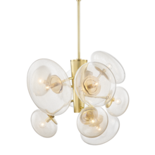 Hudson Valley KBS1471809-AGB - OPERA 9 LIGHT PENDANT