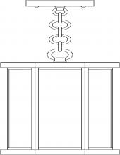 Arroyo Craftsman LYH-7AE-VP - 7&#34; Lyon Pendant