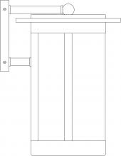 Arroyo Craftsman SAB-9DD-VP - 9" Santorini Wallmount