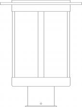 Arroyo Craftsman SAP-9CS-AC - 9" Santorini Post Mount