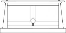 Arroyo Craftsman ABC-15RM-BZ - 15&#34; Aberdeen column mount