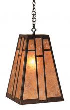 Arroyo Craftsman AH-12AM-P - 12" asheville hanging pendant