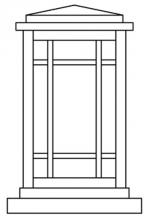 Arroyo Craftsman AVC-6TN-BZ - 6" avenue column mount