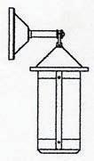 Arroyo Craftsman BB-7LRM-BZ - 7&#34; berkeley long body wall mount