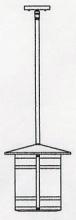 Arroyo Craftsman BSH-11LCS-N - 11" berkeley long body stem hung pendant