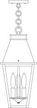 Arroyo Craftsman CRH-8RM-BZ - 8" croydon pendant