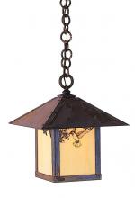 Arroyo Craftsman EH-12TOF-P - 12&#34; evergreen pendant with t-bar overlay