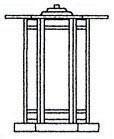 Arroyo Craftsman ETC-11GWC-S - 11" etoile column mount