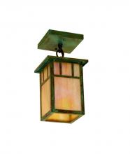 Arroyo Craftsman HCM-4L/1DTGW-VP - 4&#34; huntington one light ceiling mount, double t-bar overlay