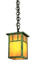 Arroyo Craftsman HH-4LAGW-BZ - 4&#34; huntington one light pendant with classic arch overlay