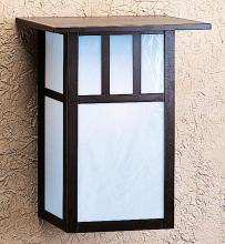 Arroyo Craftsman HS-12EOF-MB - 12" huntington sconce with roof and no overlay (empty)