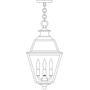 Arroyo Craftsman INH-10GRRM-P - 10&#34; inverness pendant with glass roof