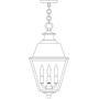 Arroyo Craftsman INH-10MRRM-P - 10&#34; inverness pendant with metal roof