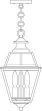 Arroyo Craftsman INH-8GRCS-RC - 8&#34; inverness pendant with glass roof