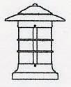 Arroyo Craftsman NC-9OF-VP - 9" newport column mount