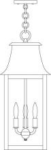 Arroyo Craftsman ORH-10RM-VP - 10" orpington pendant