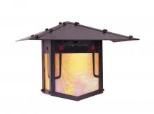 Arroyo Craftsman PDW-12GRC-BZ - 12" pagoda flush wall mount