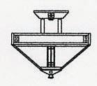 Arroyo Craftsman PIH-12TN-BK - 12" prairie inverted ceiling mount