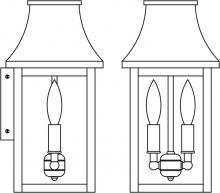 Arroyo Craftsman PRW-7CLR-VP - 7&#34; Providence flush wall mount