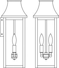 Arroyo Craftsman PRW-7LCLR-VP - 7&#34; Providence long body flush wall mount