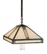 Arroyo Craftsman PSH-18RM-BZ - 18" prairie stem hung pendant