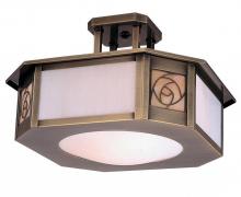 Arroyo Craftsman SCCM-15TN-BZ - 15" saint clair inverted semi-flush ceiling mount